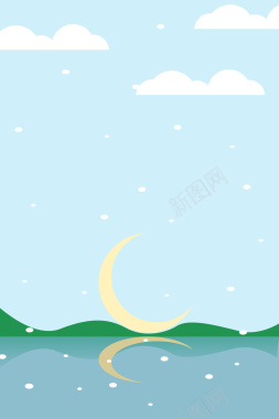 手绘扁平卡通背景背景