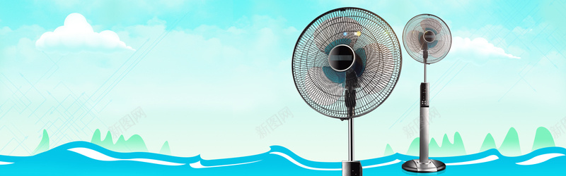 电风扇大促销波浪卡通蓝色渐变背景psd设计背景_88icon https://88icon.com 电器促销 京东 活动 电商 电器 淘宝 几何 设计 背景 购物节 狂欢节 电商节 线上线下大促