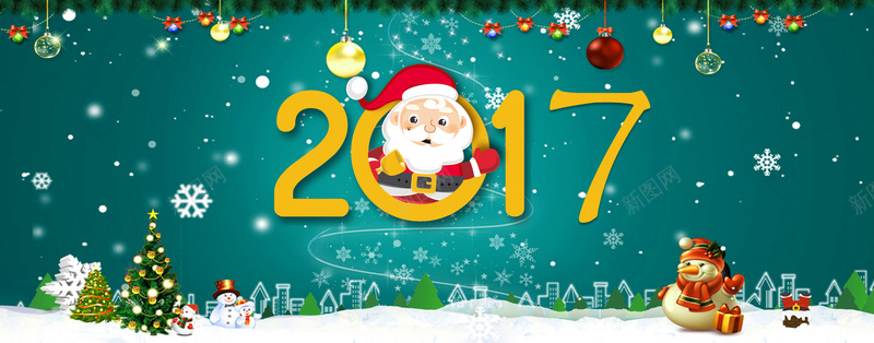 2017圣诞新年背景背景