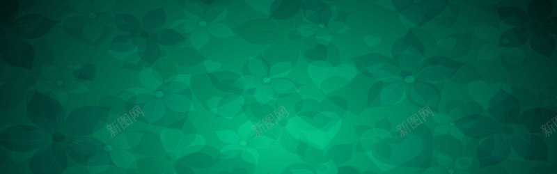 绿色花卉底纹背景