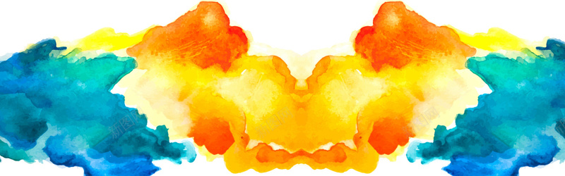 水彩墨迹背景背景