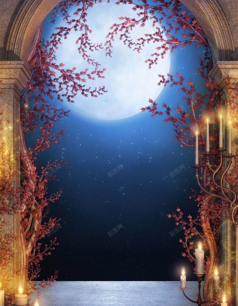 梦幻星空H5背景jpg设计背景_88icon https://88icon.com 动漫 卡通 星空 月亮 门 梦幻 H5 h5 星云 星海 星际 浪漫