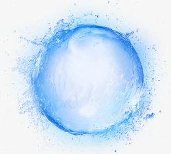 蓝色气泡水泡效果免抠PNG图片素材