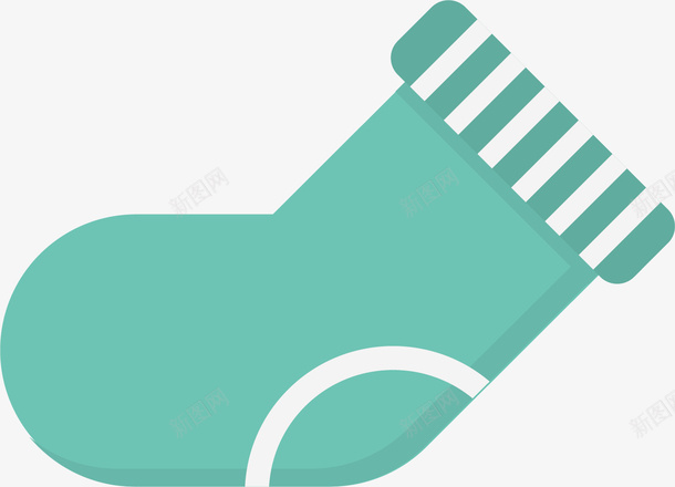 蓝色袜子设计素材png免抠素材_88icon https://88icon.com 袜子 扁平化 设计图 卡通可爱 矢量图案 彩色底纹
