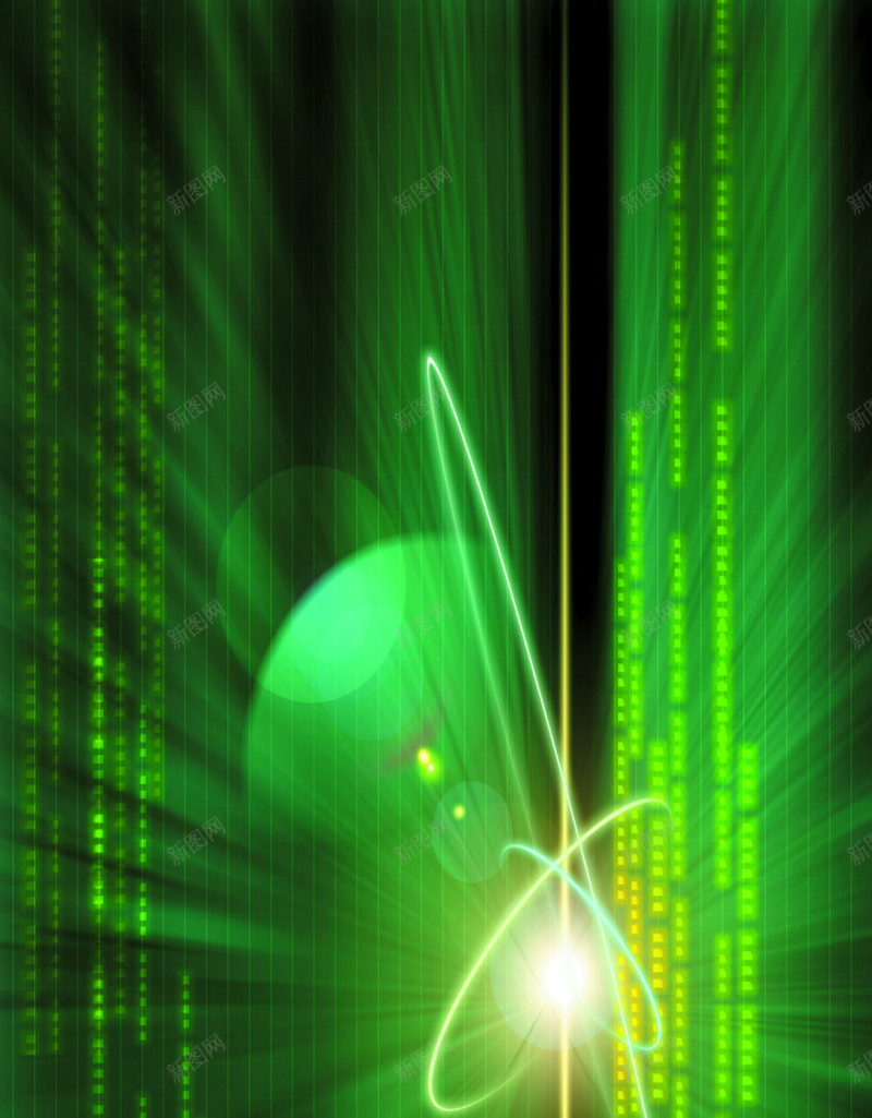 科技感绿色H5背景jpg设计背景_88icon https://88icon.com 绿色背景 光斑 球体 科技 线条 大数据 渐变 绿色 黑色 H5背景