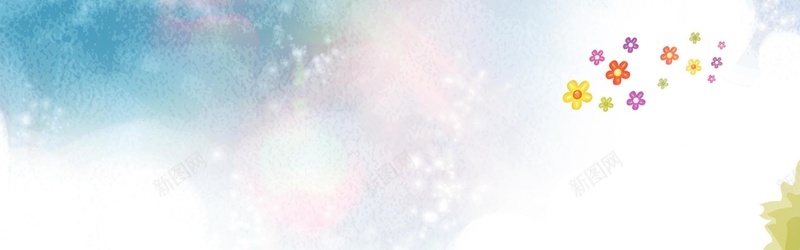 彩色花卉卡通背景jpg设计背景_88icon https://88icon.com 横幅背景 卡通 彩色 童趣 花卉 全屏banner背景 手绘