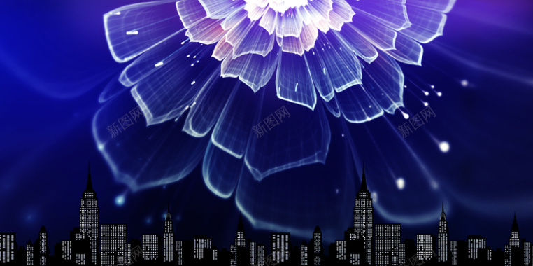 梦幻大气企业年会背景