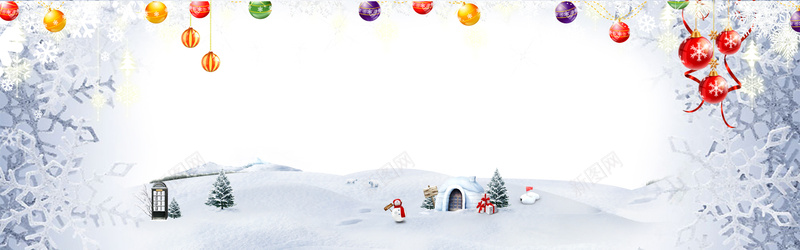 白雪浪漫圣诞节背景背景