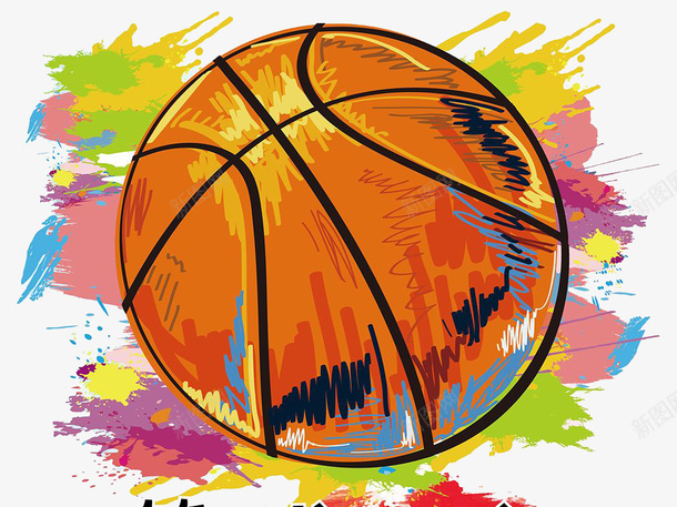 创意手绘涂鸦矢量篮球png免抠素材_88icon https://88icon.com 创意风格 手绘 涂鸦风格 矢量图案 篮球 装饰图案 篮球手绘