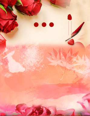 女人节浪漫玫瑰花海报背景背景