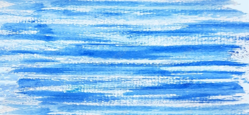 蓝色水彩笔刷背景背景