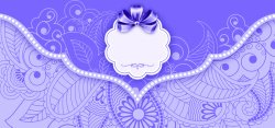 蕾丝珍珠素材奢华婚礼蕾丝纹理紫色banner背景高清图片