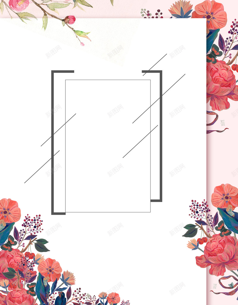 简约时尚花卉微整形夏季促销海报背景psd设计背景_88icon https://88icon.com 夏季促销 微整形 海报 纹眉 美白 美容整形海报模板 美容整形宣传海报 瘦脸 美容整形活动海报 背景