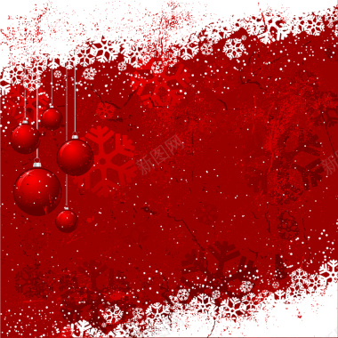 磨砂红色圣诞背景素材背景
