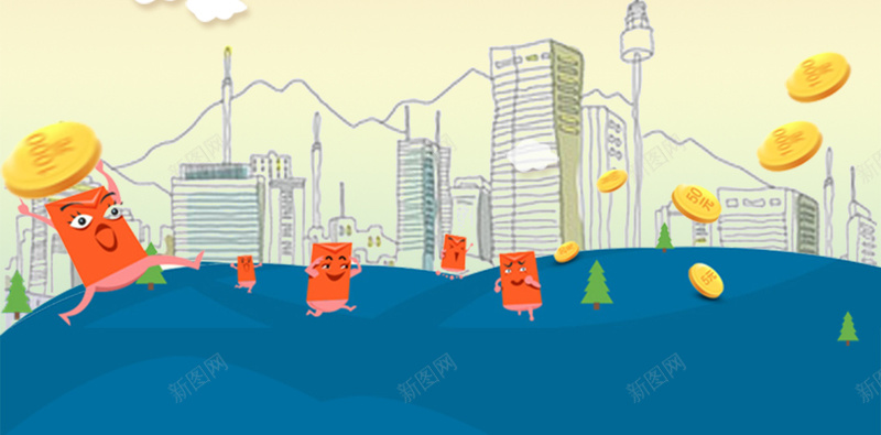 彩色手绘H5背景psd设计背景_88icon https://88icon.com 彩色 手绘 城市 气球 漂浮 H5背景 H5 h5 卡通 童趣