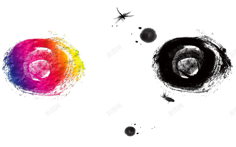 中国水墨国风复古喷溅效果黑色白色背景图psd设计背景_88icon https://88icon.com 黑色 白色 炫彩 对比 复古 国风 水墨 喷溅 水墨画 蜻蜓 白色背景 黑色水墨 水墨背景