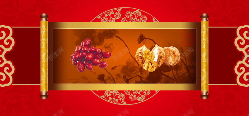 淘宝美食面糊传统卷轴喜庆食品底纹海报背景psd设计背景_88icon https://88icon.com 传统 卷轴 喜庆 美食 面糊 食品 底纹 海报 背景