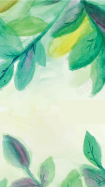 绿叶H5背景背景