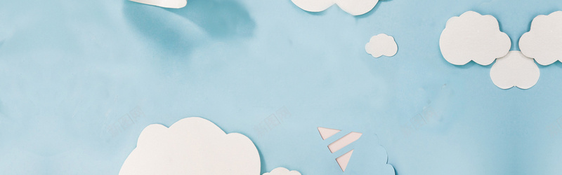 蓝色天空背景图背景