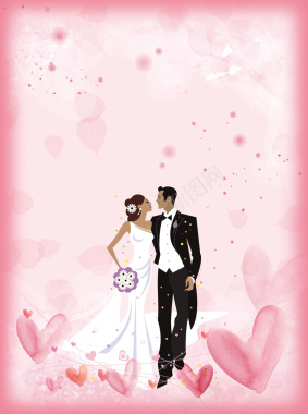 结婚指示牌展板背景素材背景