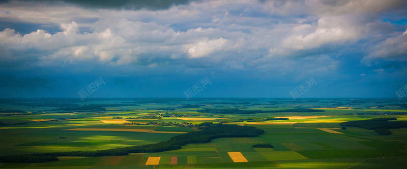 风景摄影banner背景jpg_88icon https://88icon.com 风景 天 地 庄稼 田 云朵 天空 摄影 banner 背景