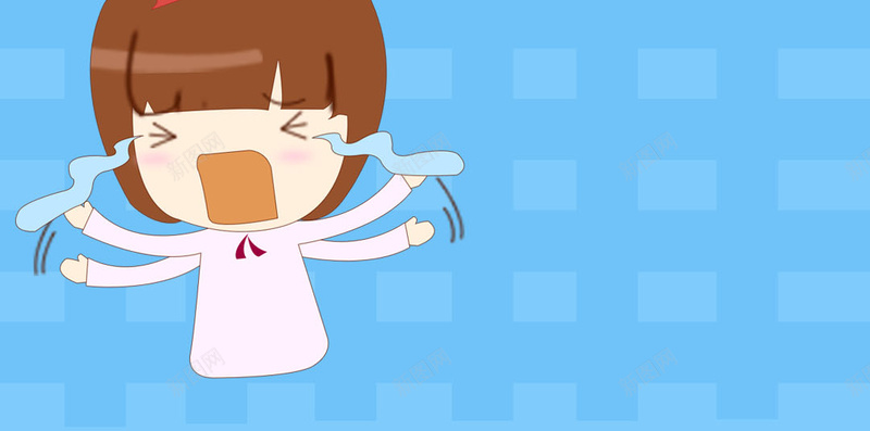 扁平化蓝色方块卡通女孩活动结束H5背景psd设计背景_88icon https://88icon.com 扁平化 蓝色 卡通女孩 哭 扁平 H5背景 H5 h5 渐变 几何