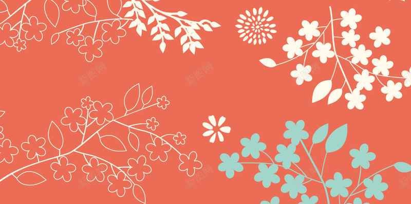 红色花卉h5背景psd设计背景_88icon https://88icon.com 红色 花卉 底纹 手绘 浪漫 h5背景 卡通 童趣