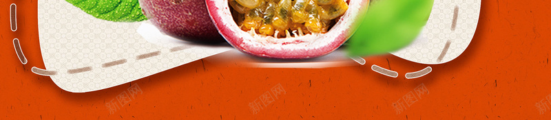 橘色百香果水果海报jpg设计背景_88icon https://88icon.com 百香果 叶子 果汁 水果 水花 饮品 夏季 新品上市