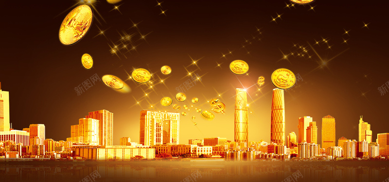 金融背景jpg设计背景_88icon https://88icon.com 金币 城市建筑 商务 银行 金钱 海报banner 科技 科幻