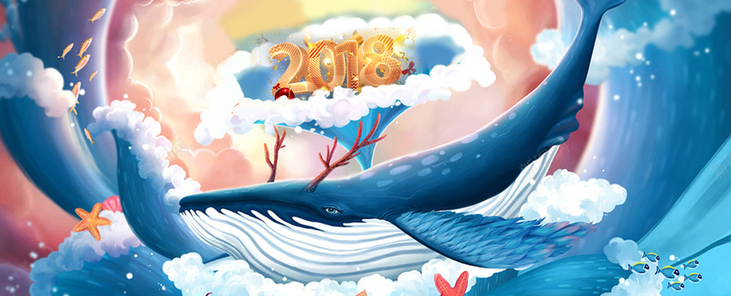 2018新年狂欢节文艺蓝色bannerpsd设计背景_88icon https://88icon.com 2018狗年 2018 新年快乐 新春大吉 狗年 喜迎新春 除夕 除夕夜 春节 新年 狗年吉祥 金狗