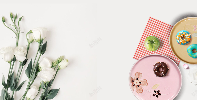 唯美小清新甜点海报背景素材psd设计背景_88icon https://88icon.com 甜点海报 小清新 唯美 海报 粉色 简洁 清新 首页海报背景 淘宝