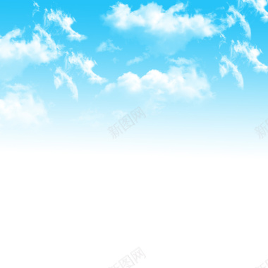 白云云朵蓝天背景素材背景