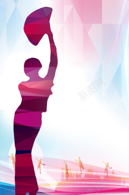 广场舞比赛海报背景素材背景