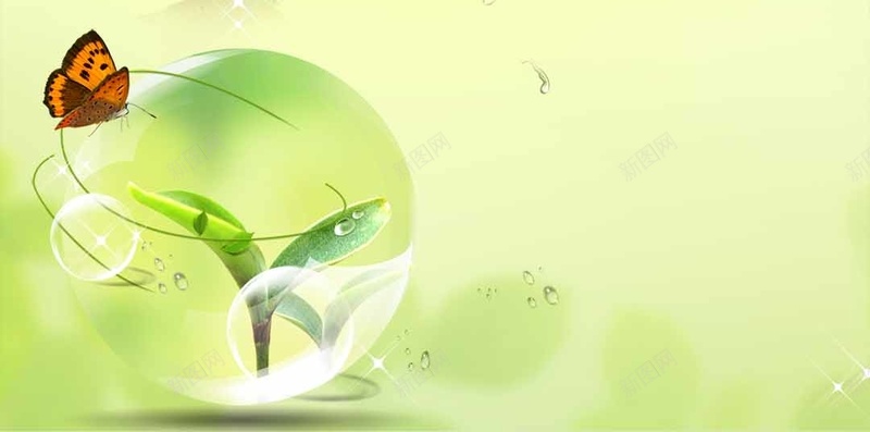 绿色植物发芽水珠小清新H5背景psd设计背景_88icon https://88icon.com 小清新 发芽 植物 水珠 绿色 H5 文艺 简约