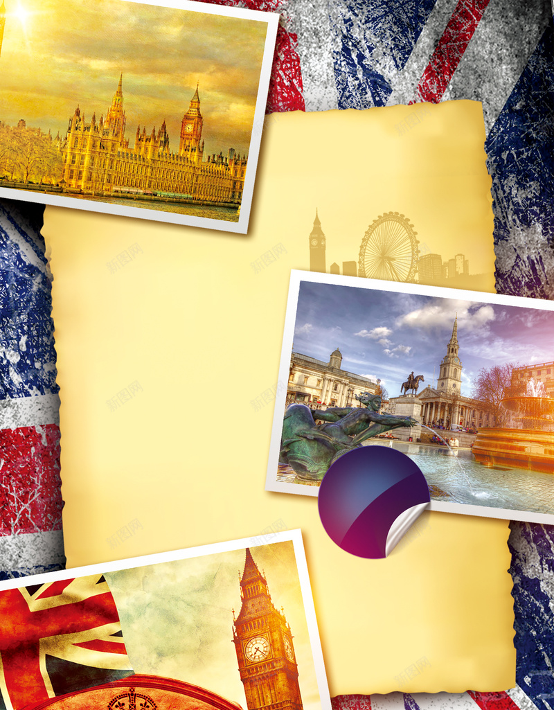 简约复古夏季浪漫英国旅游背景psd设计背景_88icon https://88icon.com 暑假旅行 毕业旅行 出国游 大本钟 复古 浪漫英国 玩转夏日 玩转英国 欧洲行 日不落帝国 英国游学