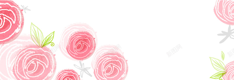 粉色花朵图案背景背景