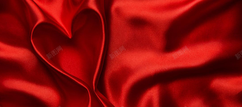 红色丝绸背景图背景