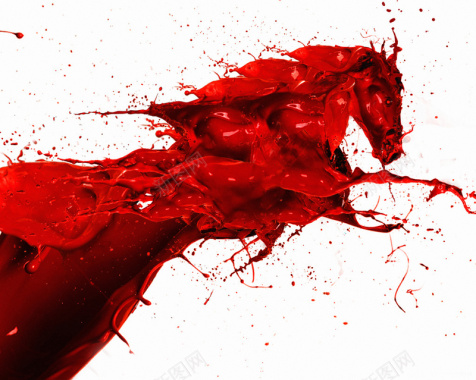 红色油漆马背景素材背景