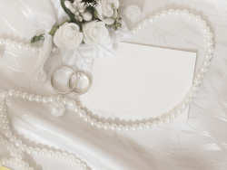 灰色珍珠婚礼背景图高清图片
