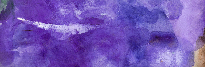 紫色水彩纹理banner背景