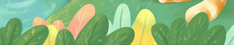 卡通猫咪水彩画平面广告jpg设计背景_88icon https://88icon.com 卡通背景 猫咪 水彩画 女孩 绿叶 平面广告 绘画美术 雨水 插画