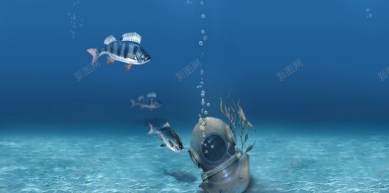 湖水下面的鱼H5素材背景jpg设计背景_88icon https://88icon.com 蓝色背景 光线 动物 海水 鱼 海底 H5素材 清新 气泡