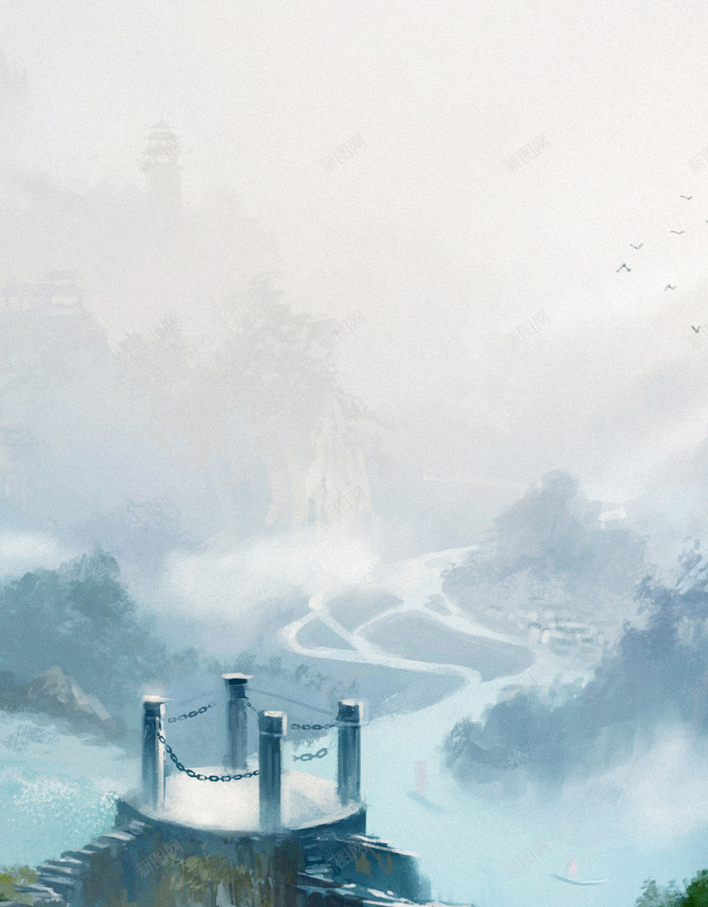 梦幻仙境H5背景jpg设计背景_88icon https://88icon.com 唯美 梦幻 浪漫 H5背景 H5 h5