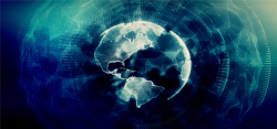 信息网络安全多边形科技地球背景高清图片