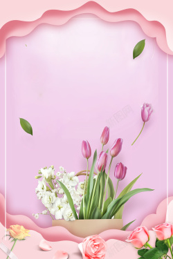 妈妈您幸苦了粉色母亲节宣传海报高清图片