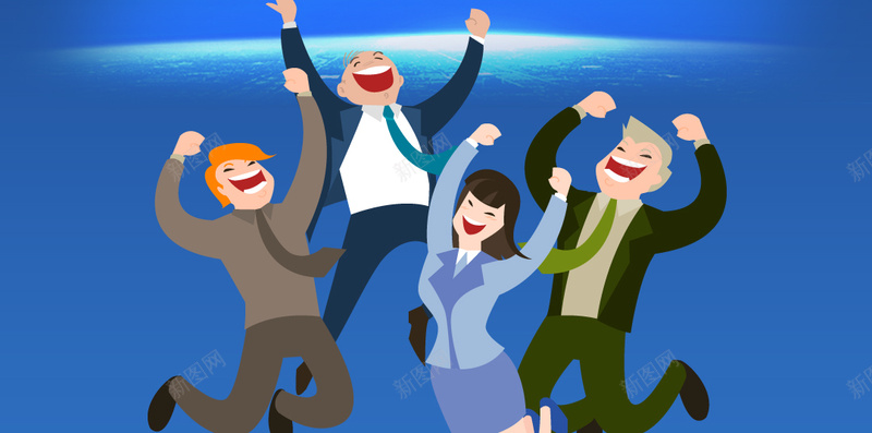 蓝色商务h5科技背景psd设计背景_88icon https://88icon.com h5背景 人物 光影 光线 地球 线性地球 商务背景 科技 蓝色 开心