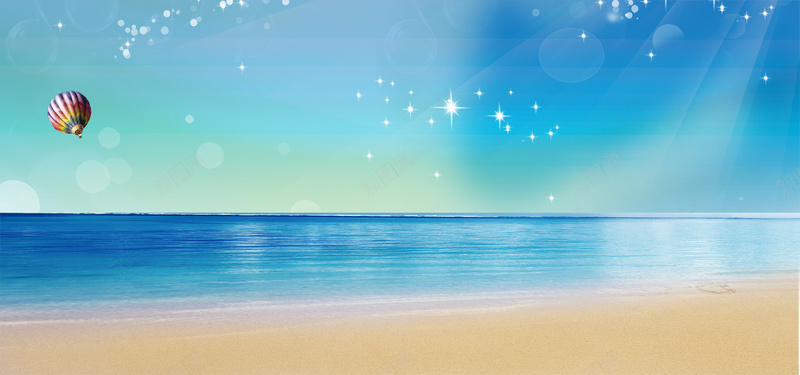 清凉夏日背景背景