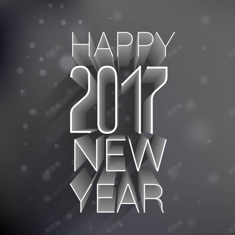 新年背景与浮雕数背景模板ai设计背景_88icon https://88icon.com 新年 浮雕 数字 海报 文字排版 2017