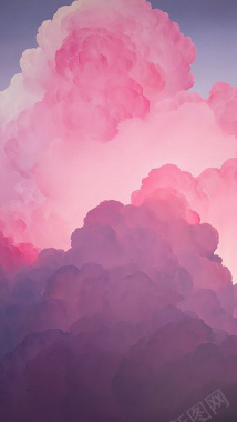 粉色云朵背景