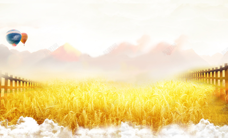 秋季浪漫稻田梦幻热气球背景素材jpg设计背景_88icon https://88icon.com 浪漫背景 秋季素材 热气球 秋季 稻田 热气球背景 梦幻背景
